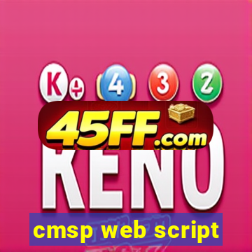 cmsp web script